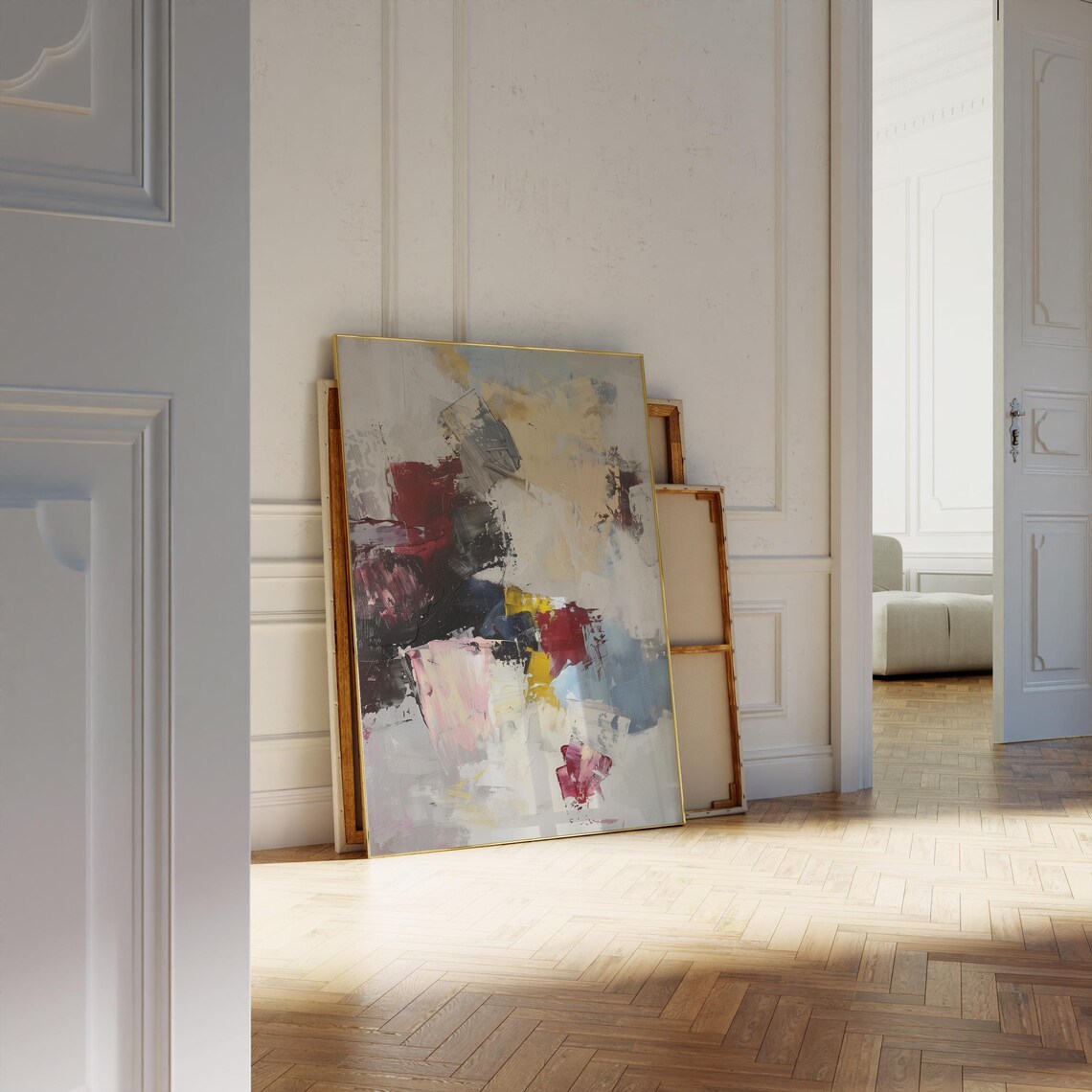 Scandinavian Neutral Abstract, Minimalistic Wall Art - Image 4