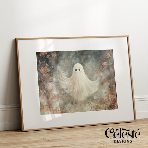 Spooky Landscape Print Vintage Halloween Wall Art