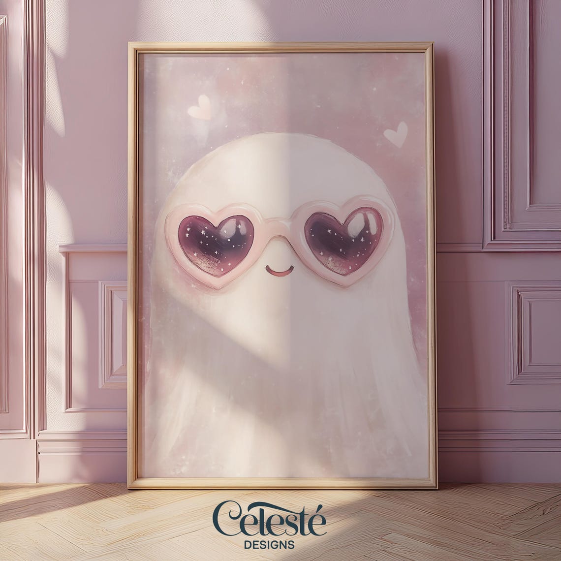 Cute Print Halloween Decor Girly Pink Trendy Wall Art