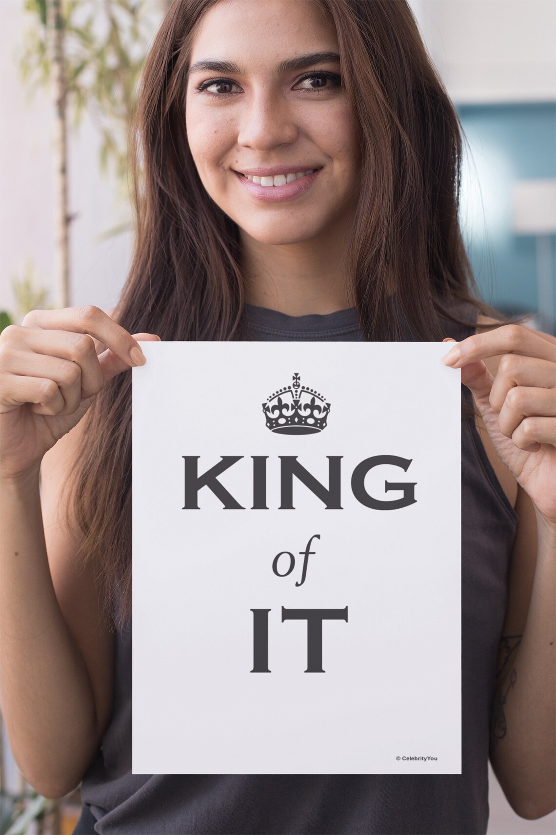 King Of IT Funny Office Quote Poster for Information Technology Staff - Image 3