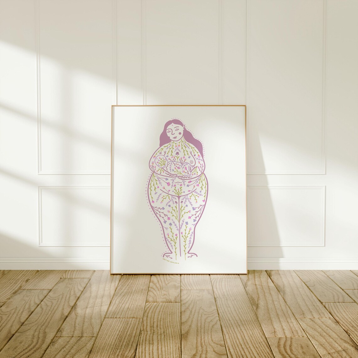 Garden Nurturers Mother Baby Floral Woman Generational Art Poster - Image 2