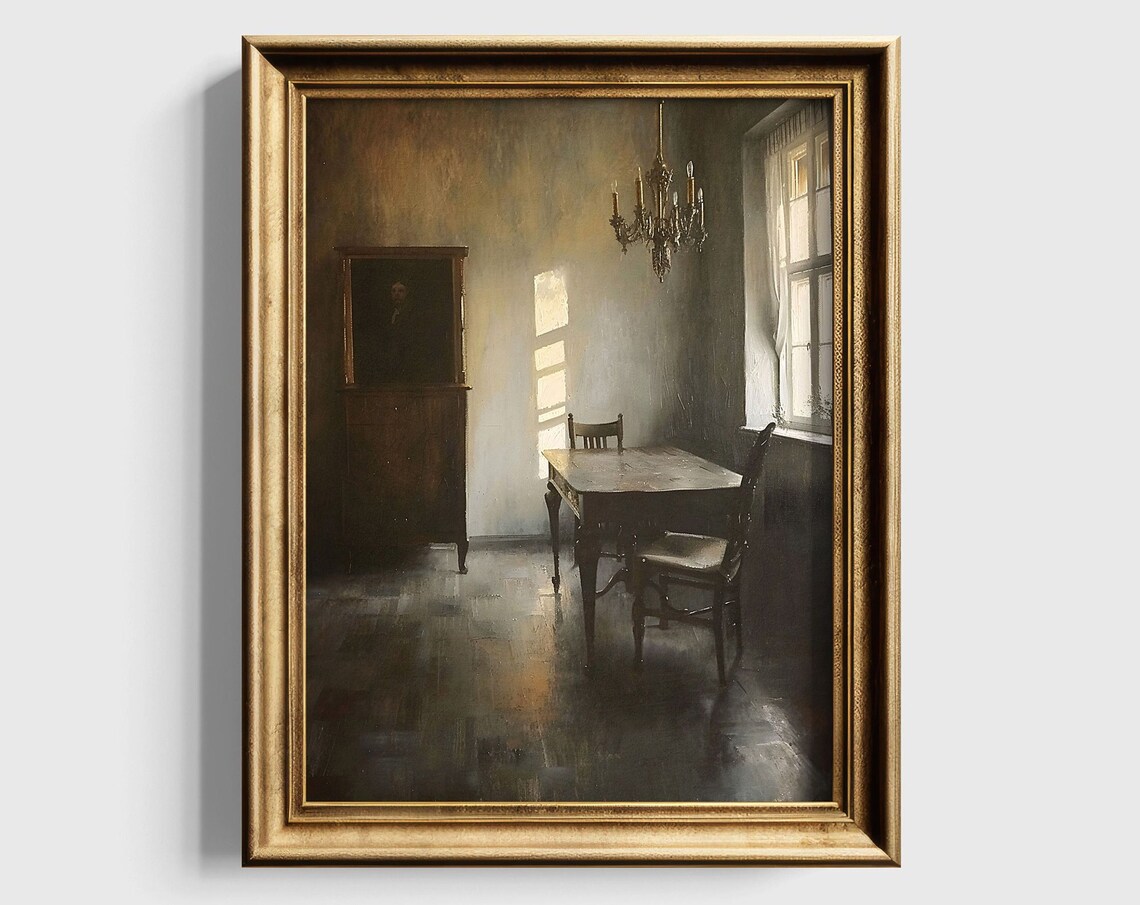 Evening Light Dark Academia Still Life Art Print - Image 2