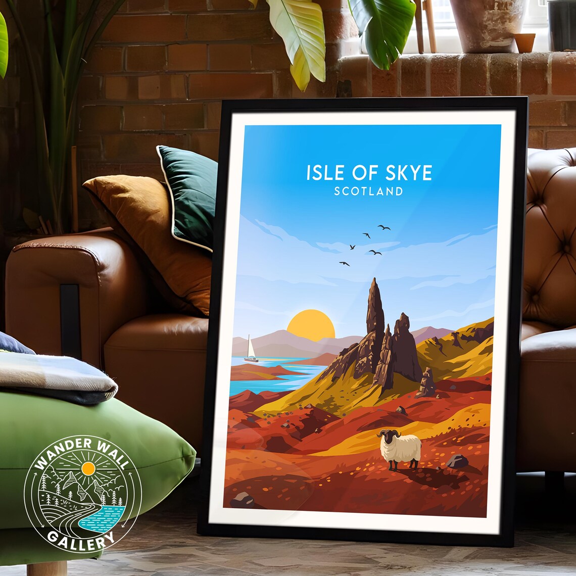 Isle of Skye Scotland Old Man of Storr Ram Sunset Peaks Poster - Image 6