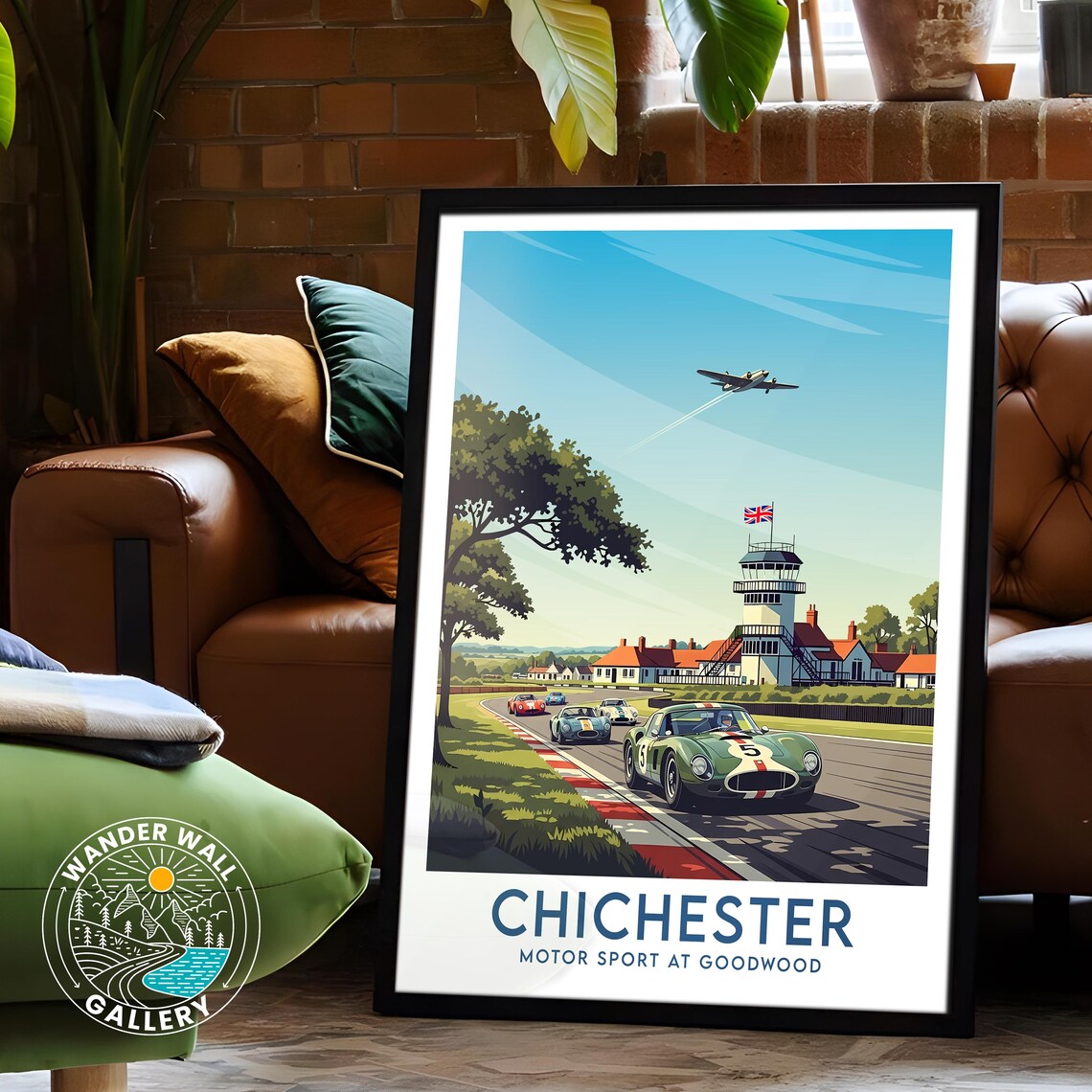 Chichester England Goodwood Vintage Race Cars Track Motorsport Poster - Image 6