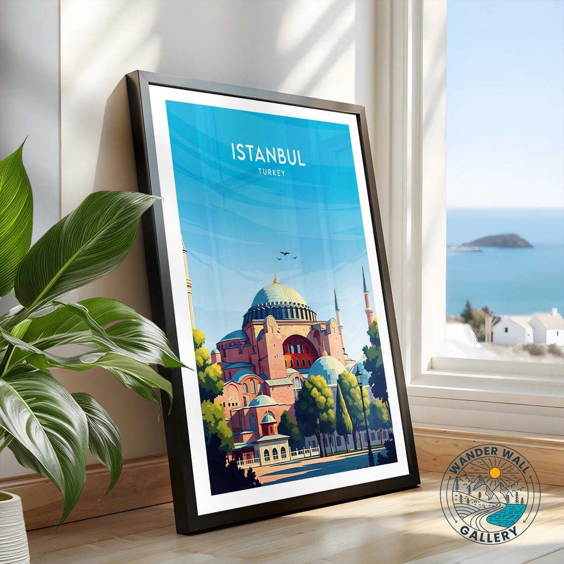 Istanbul Turkey Hagia Sophia Historic Mosque Dome Architecture Poster - Image 2