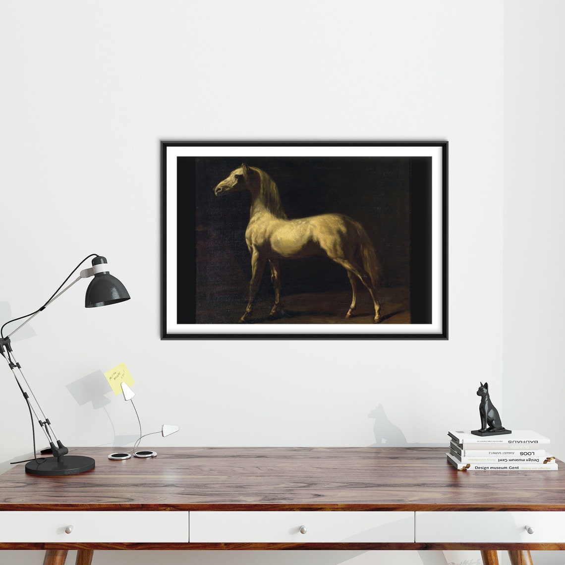 Theodore Gericault Gray Horse 1824 Romantic Equine Portrait Poster - Image 3