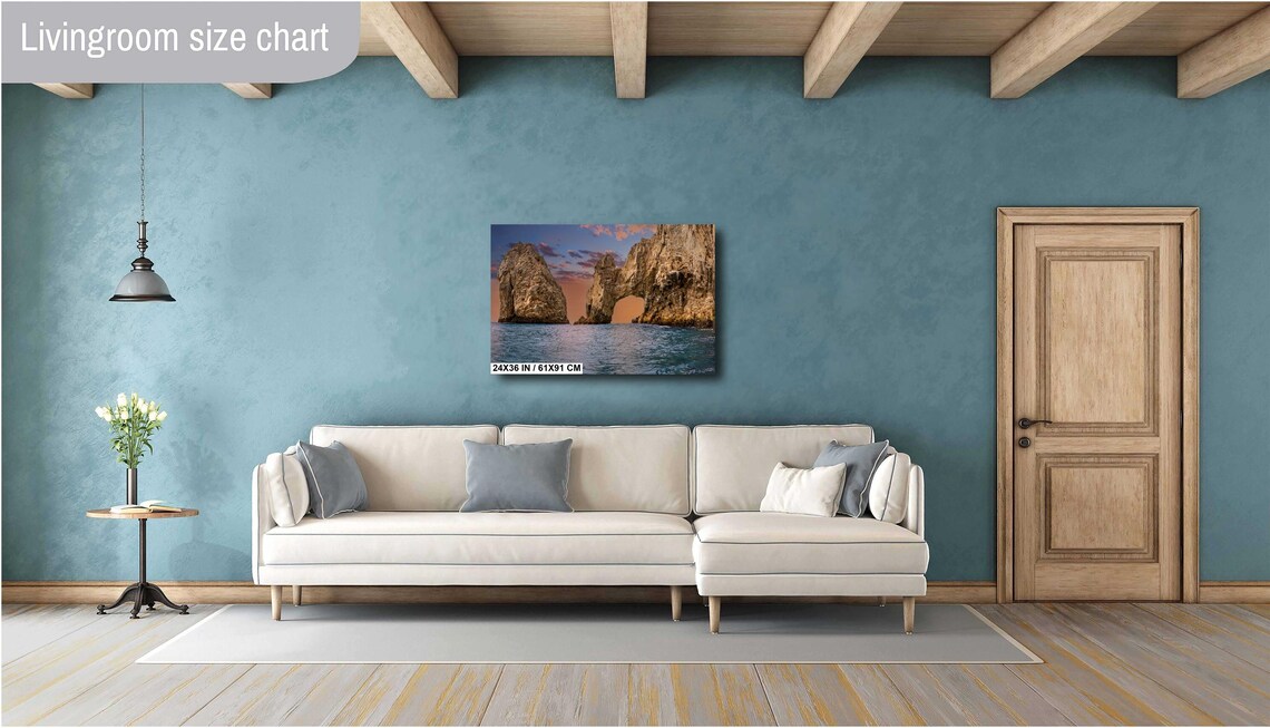 Cabo San Lucas El Arco Arch Golden Sunset Sea Cliffs View Poster - Image 4