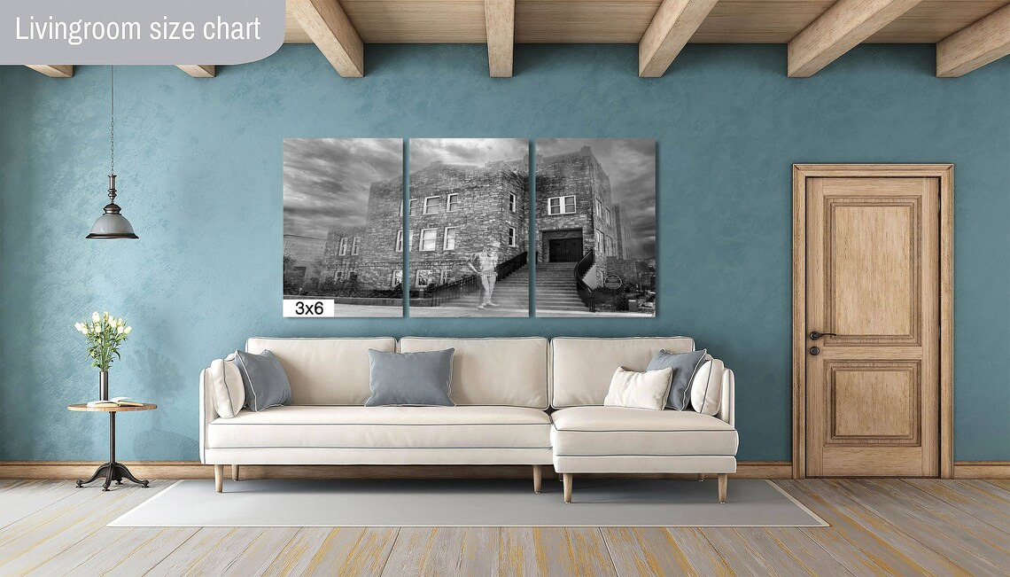 Tulsa Skyline and Church Studio, Leon Russell Art Print - Image 2