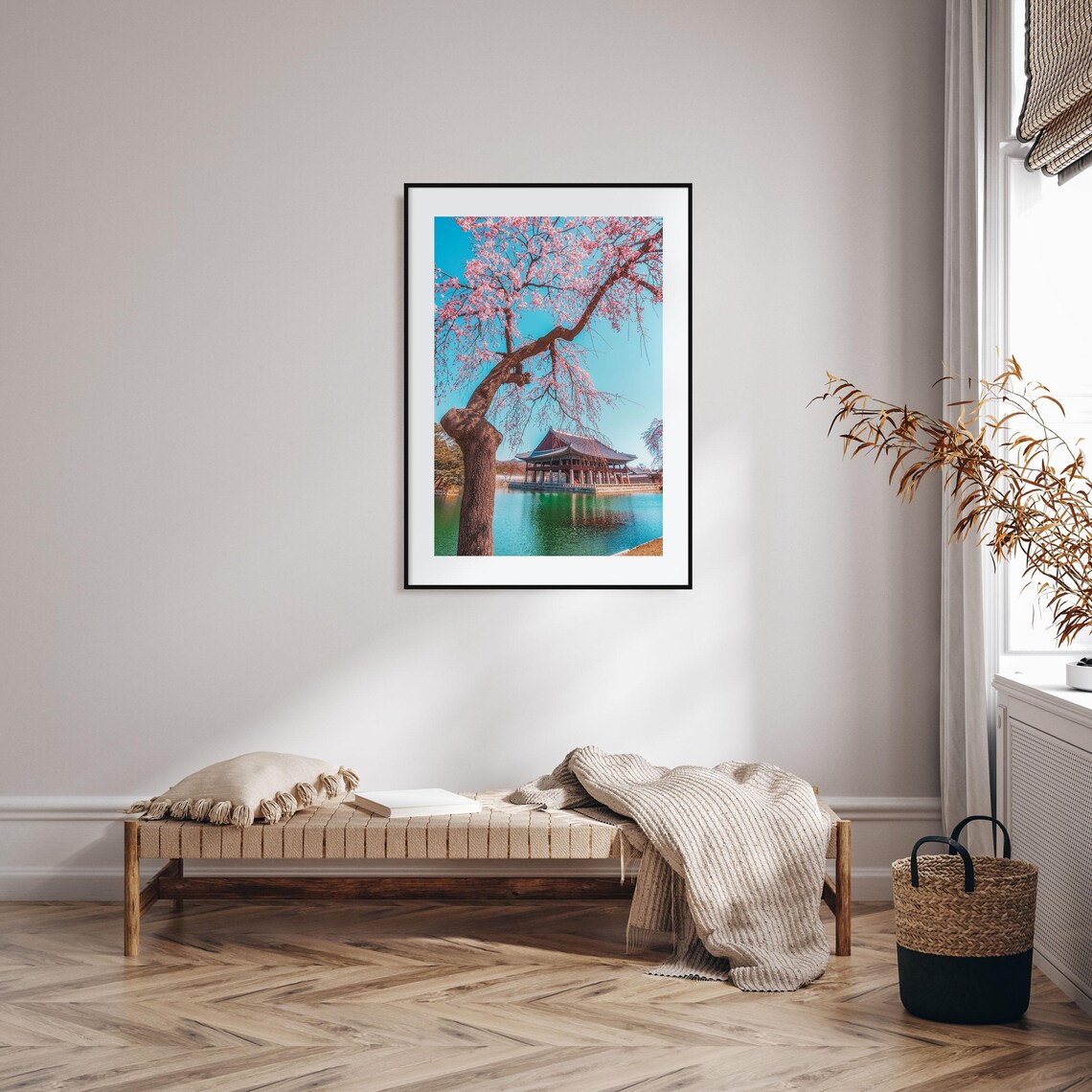 Seoul Cherry Blossom Palace Gyeongbokgung Spring Blossom Poster - Image 2