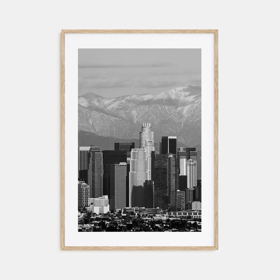 Los Angeles Photo Poster Print No 4 Los Angeles Black And White Art Los Angeles Photography Los Angeles Travel Map Poster