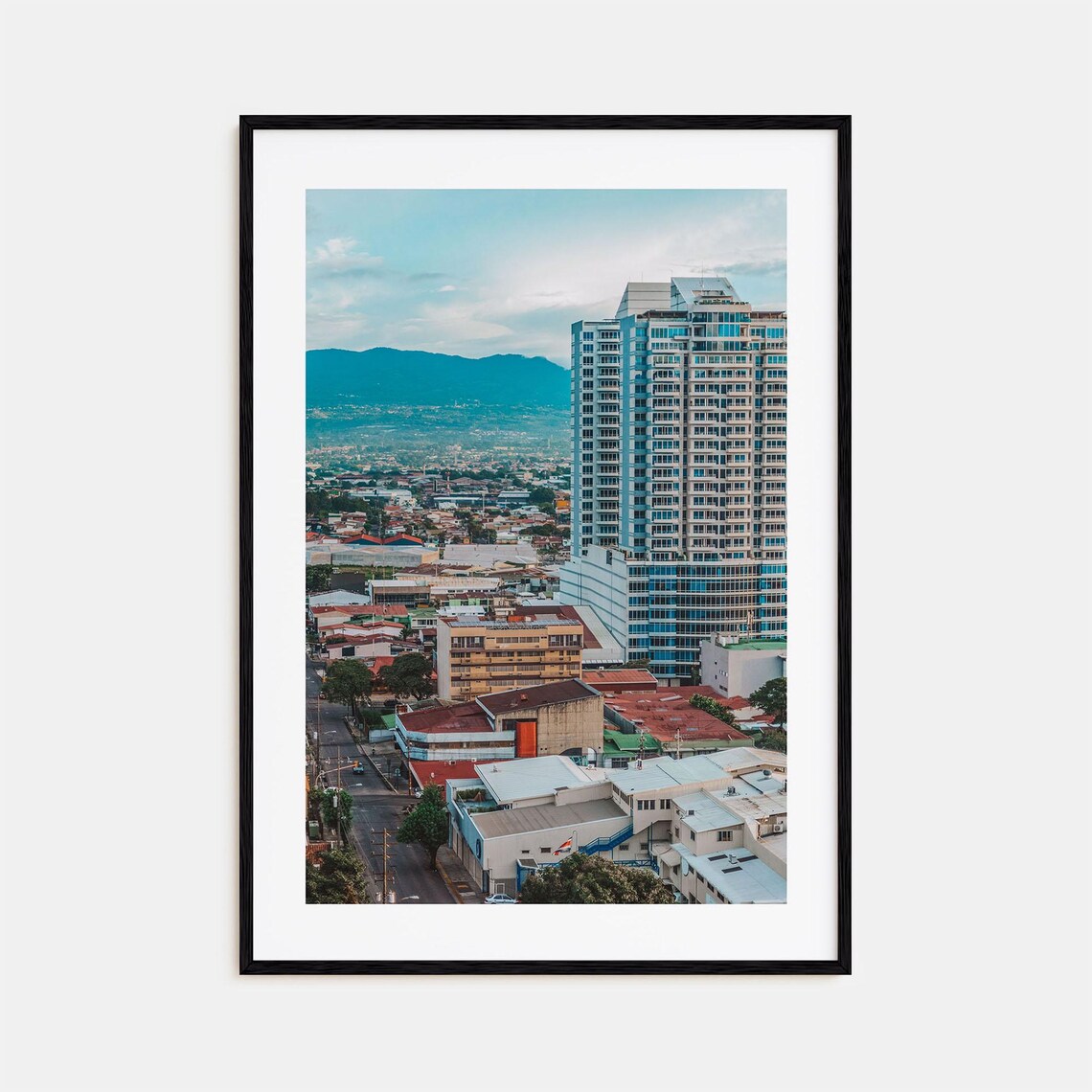 San Jose Colorful Poster Print Costa Rica San Jos Photo Decor Travel Print San Jose Street Map Poster