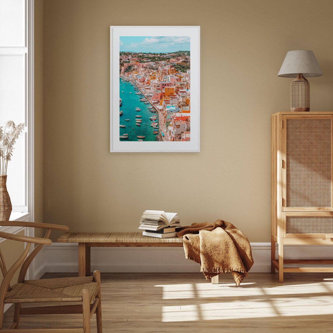 Naples Italy Colorful Travel Poster, City Map Print - Image 2