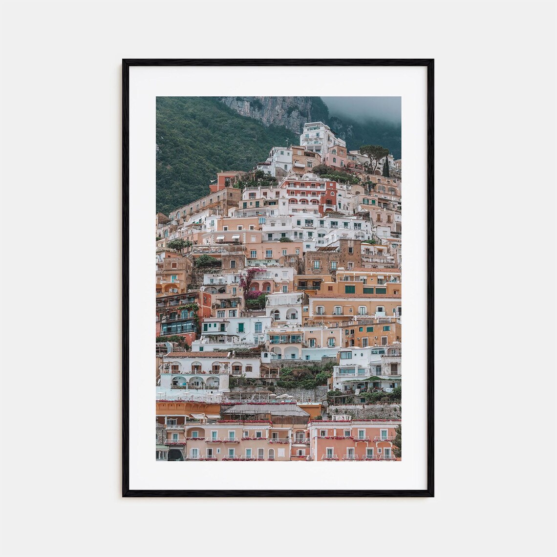 Positano Amalfi Coast Italy Hillside Village Houses View Print