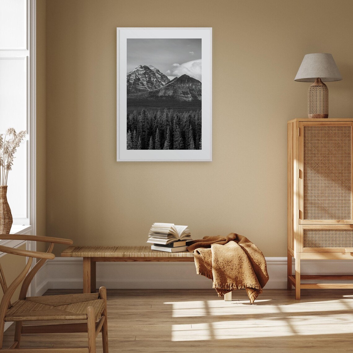 Alberta Travel Poster, Black And White Map Art - Image 3