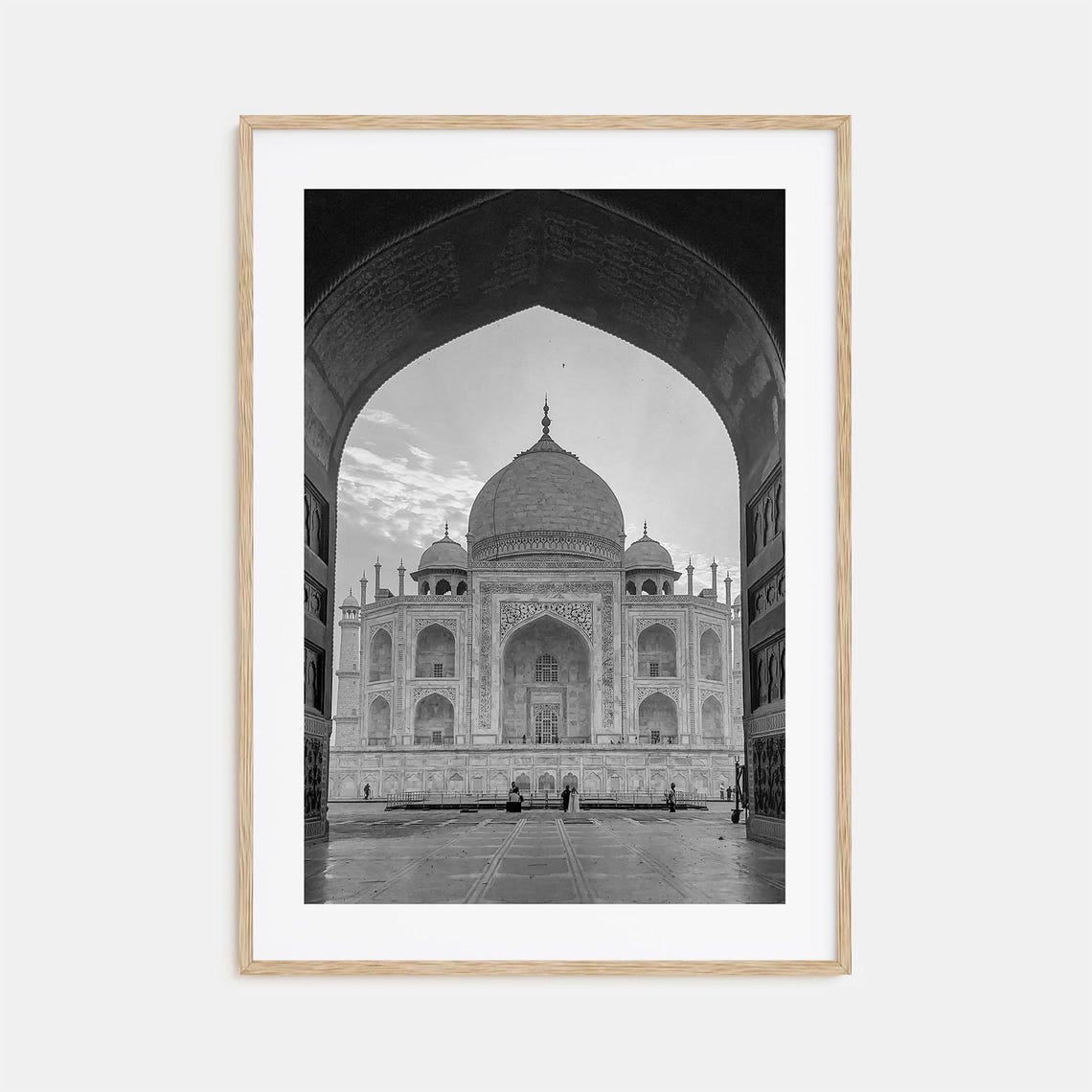 Taj Mahal Perfectly Framed Through A Grand Stone Archway Poster