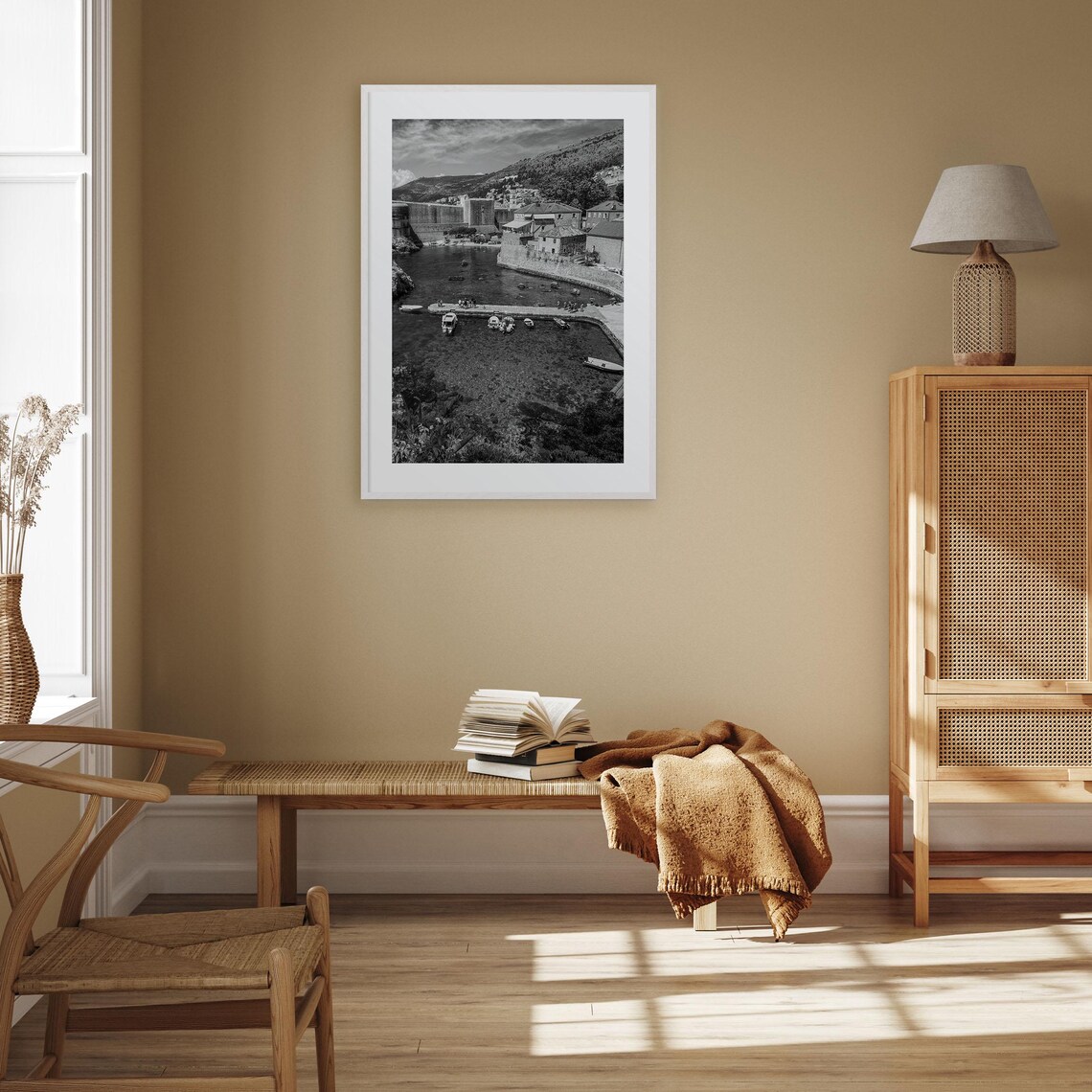 Croatia Photo Poster Print Croatia Black And White Wall Art Croatia Wall Photography Croatia Travel Croatia Map Poster - Image 3