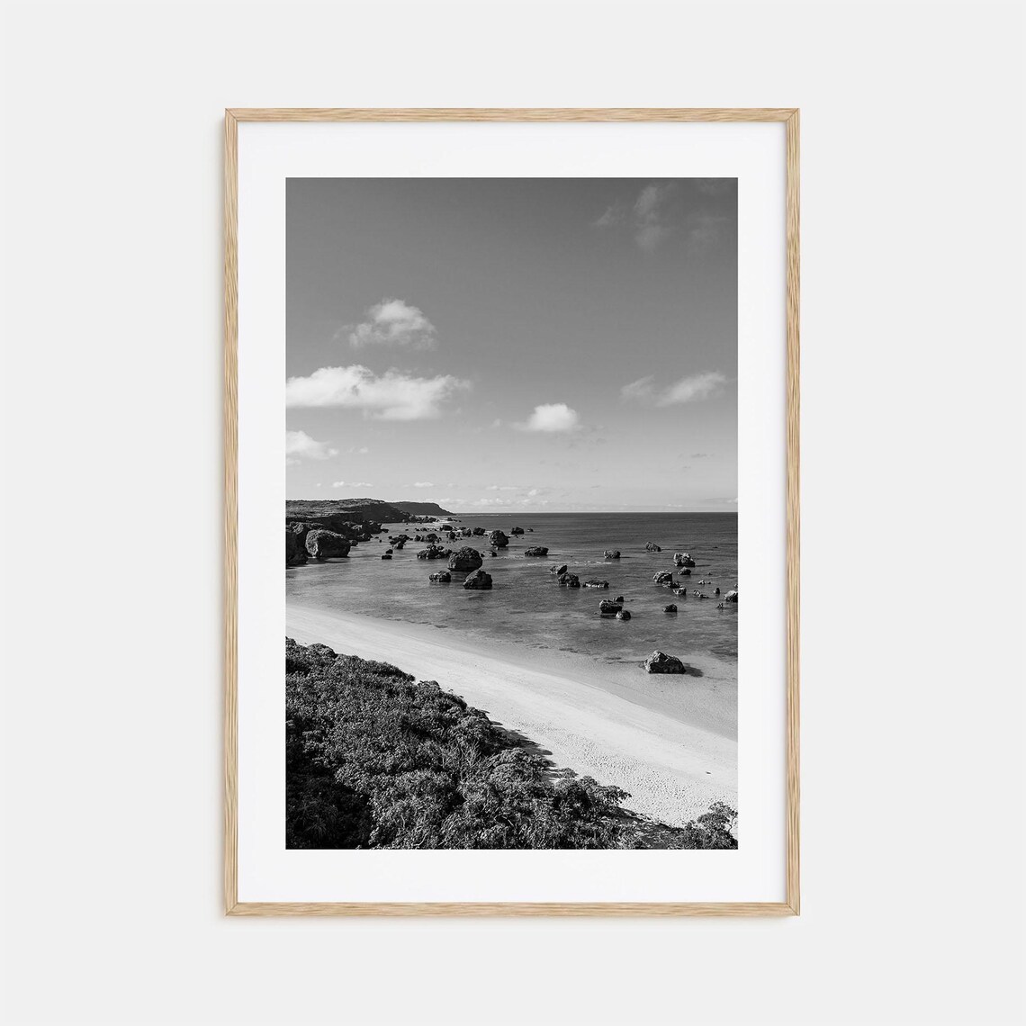 Okinawa Black And White Travel Poster, Photo Art
