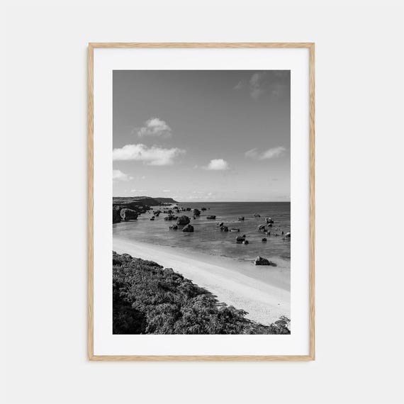 Okinawa Black And White Travel Poster, Photo Art