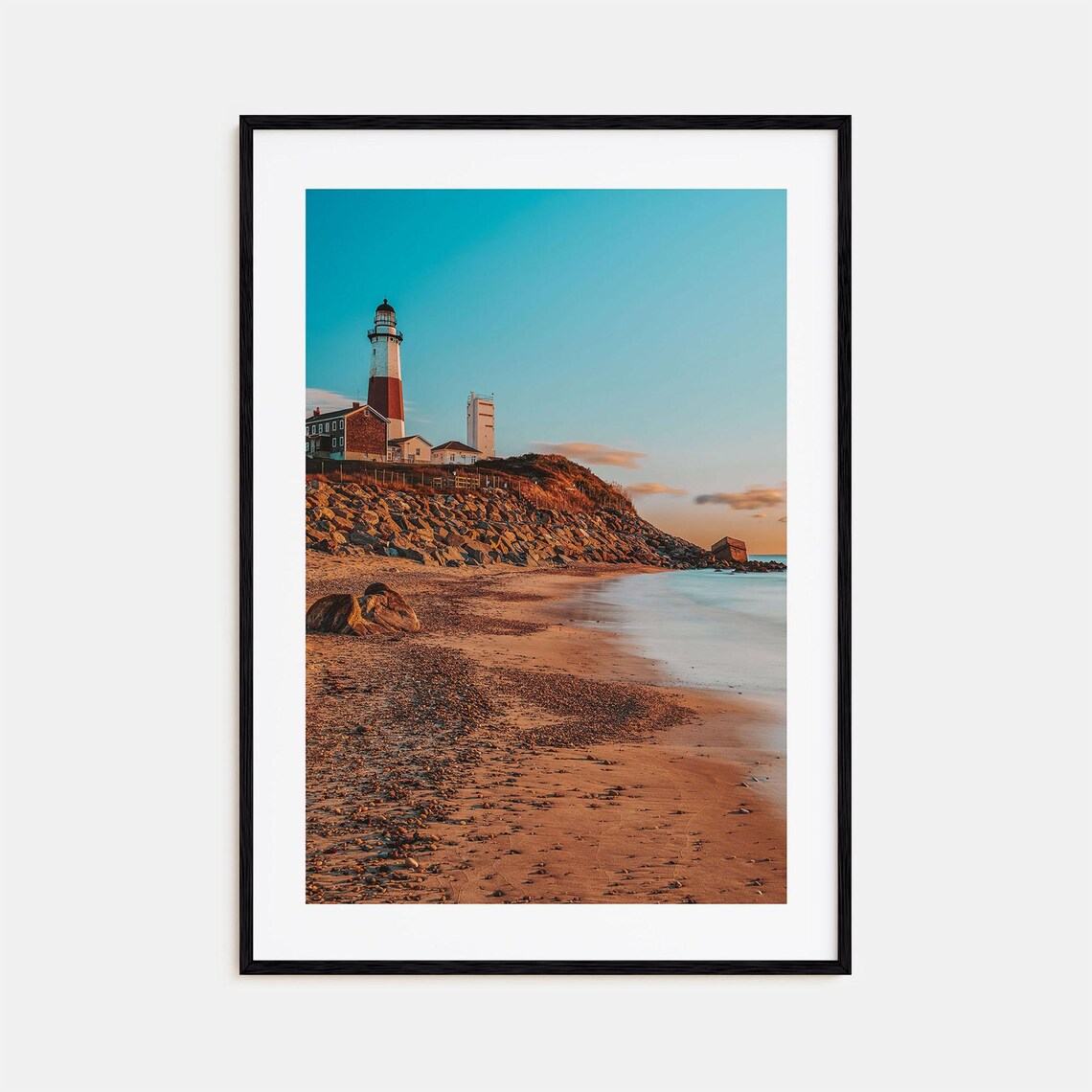 Montauk Travel Poster, Colorful Street Map Art