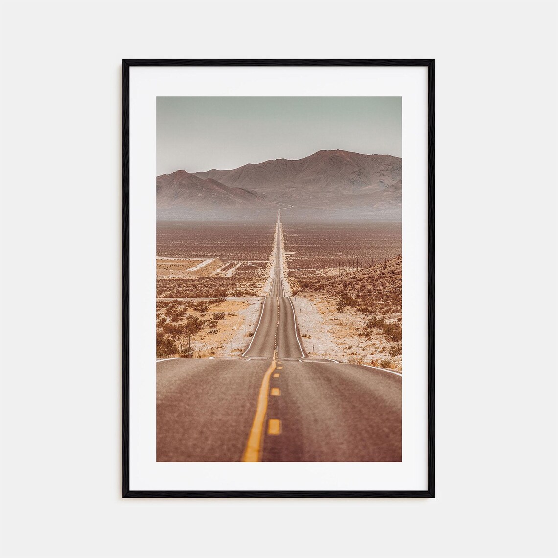 Death Valley Travel Poster, Colorful Street Map Print