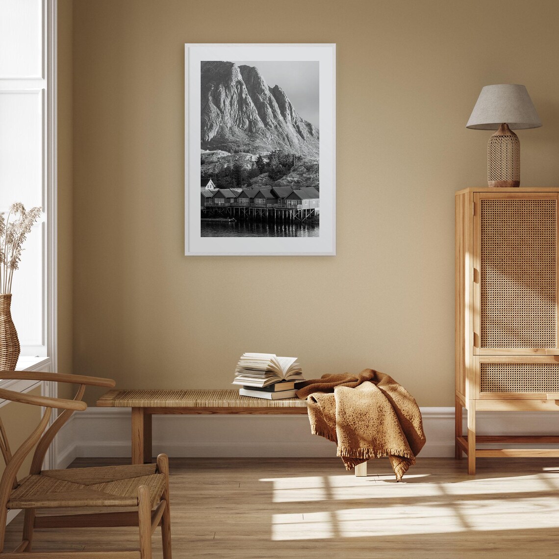 Norway Black And White Travel Poster Print - Image 3