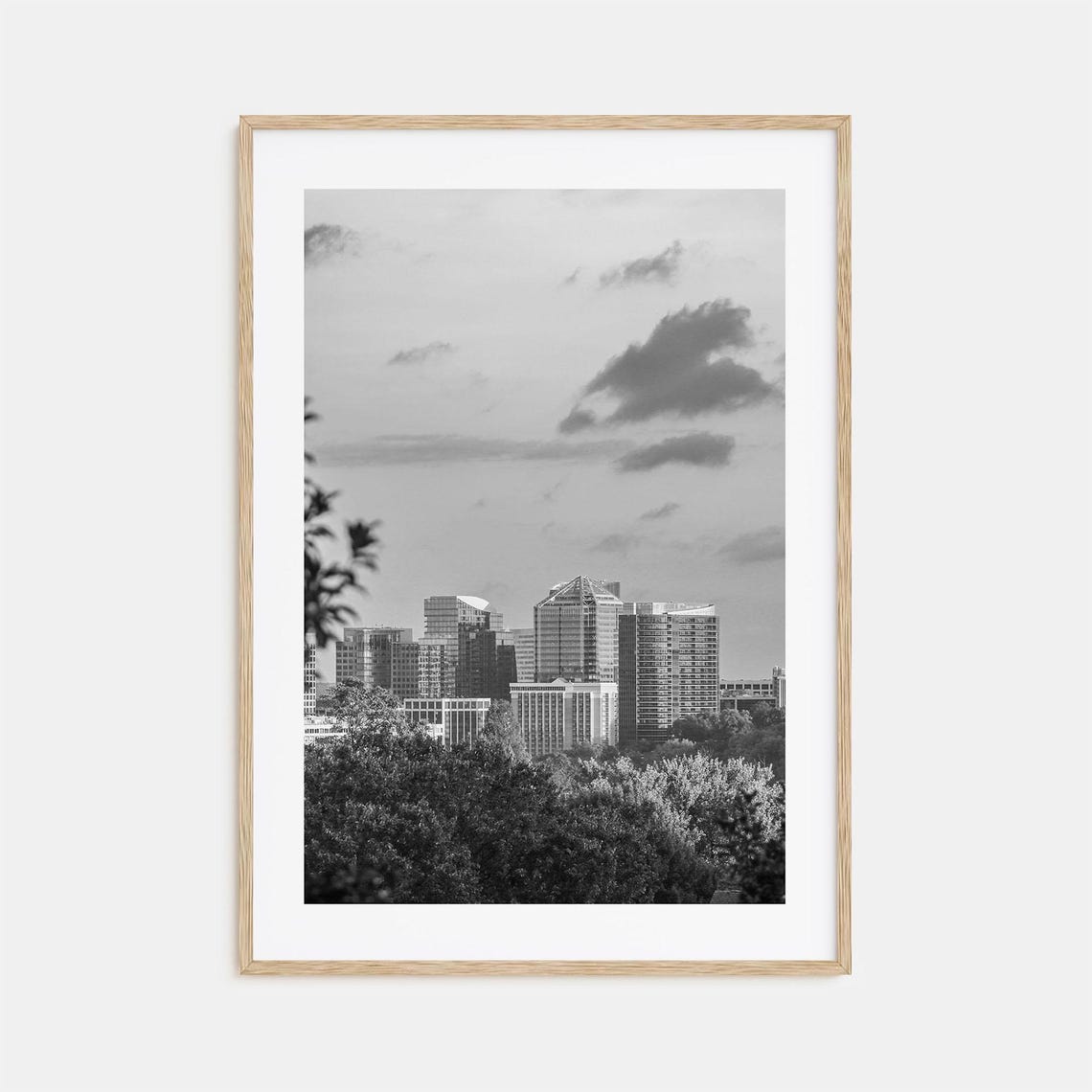 Northern Virginia Photo Poster Print Northern Virginia Black And White Art Photography Northern Virginia Travel Map Poster
