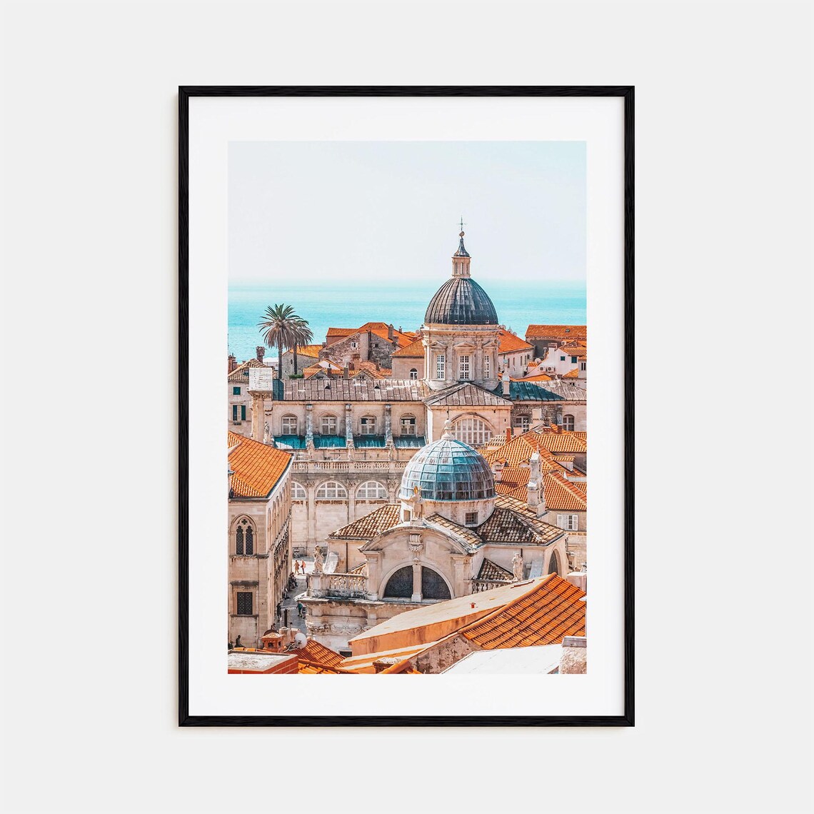 Dubrovnik Travel Poster, City Map Wall Art