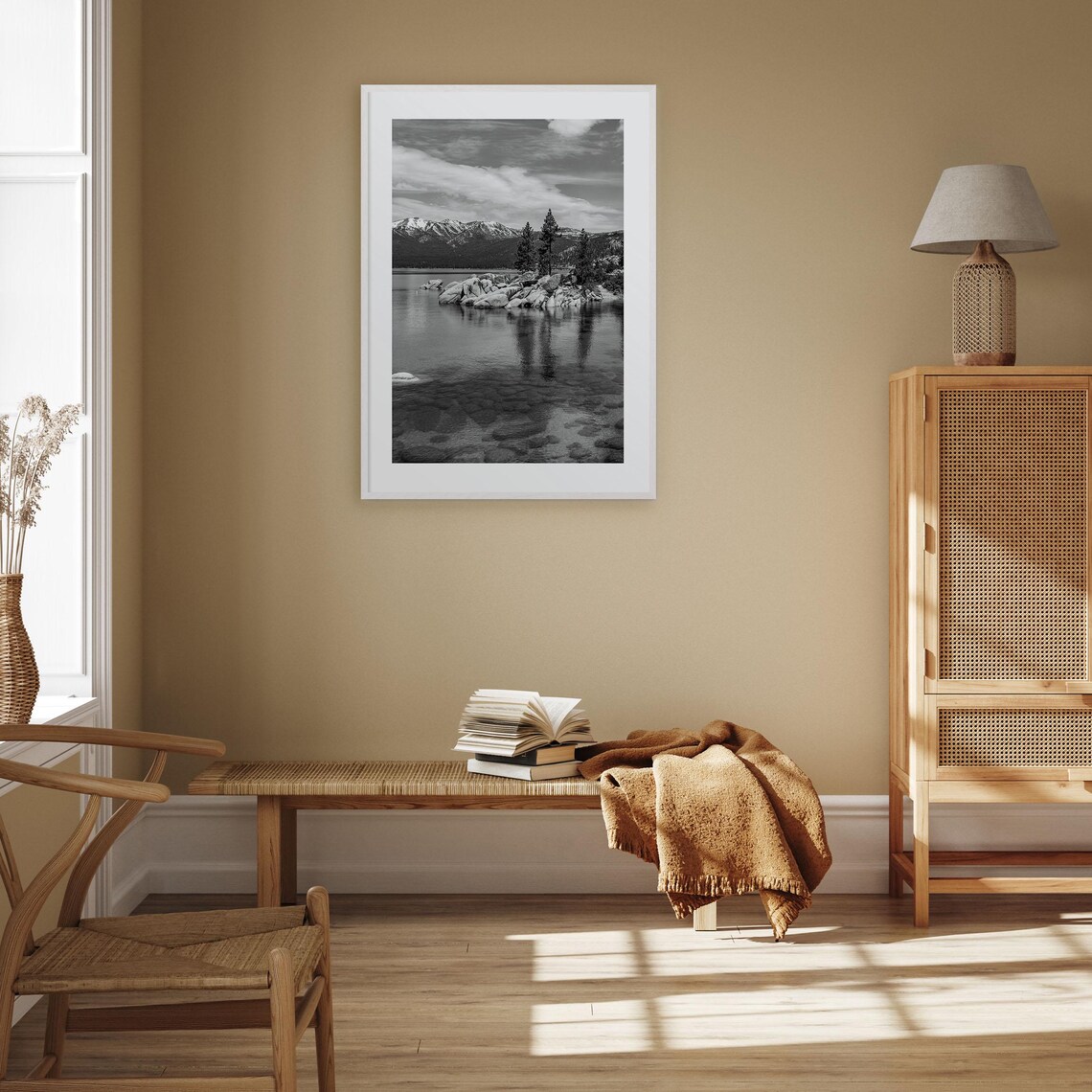 Lake Tahoe Black And White Travel Poster - Image 3