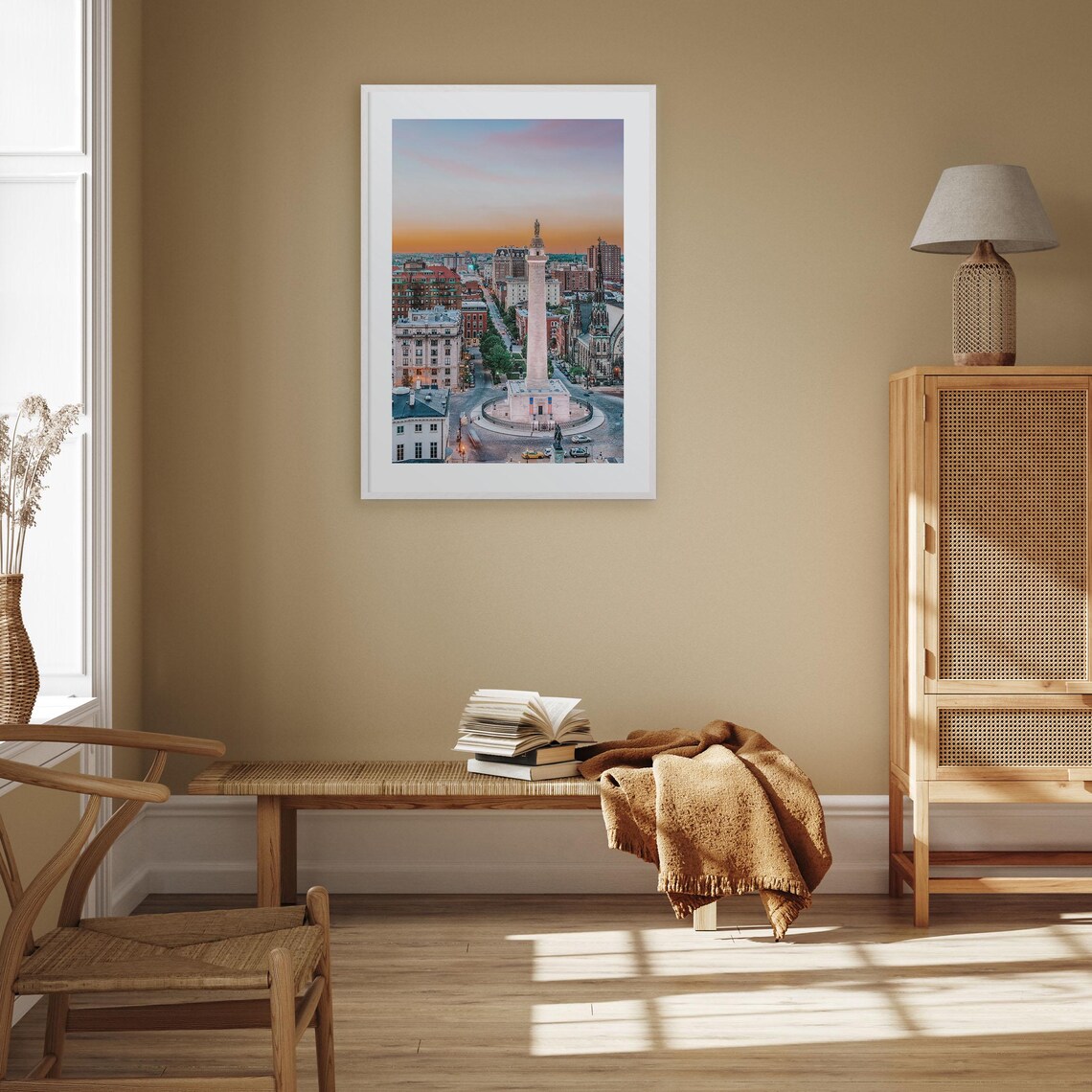 Baltimore Colorful Travel Poster, City Map Art - Image 2