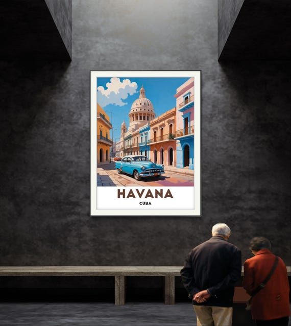 Havana Cuba Poster Vintage Charm In The Streets Of Havana