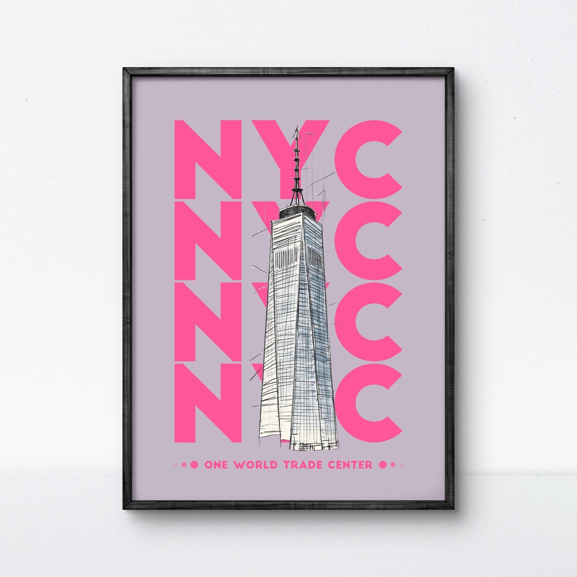 NYC Poster, One World Trade Center Skyline - Image 2