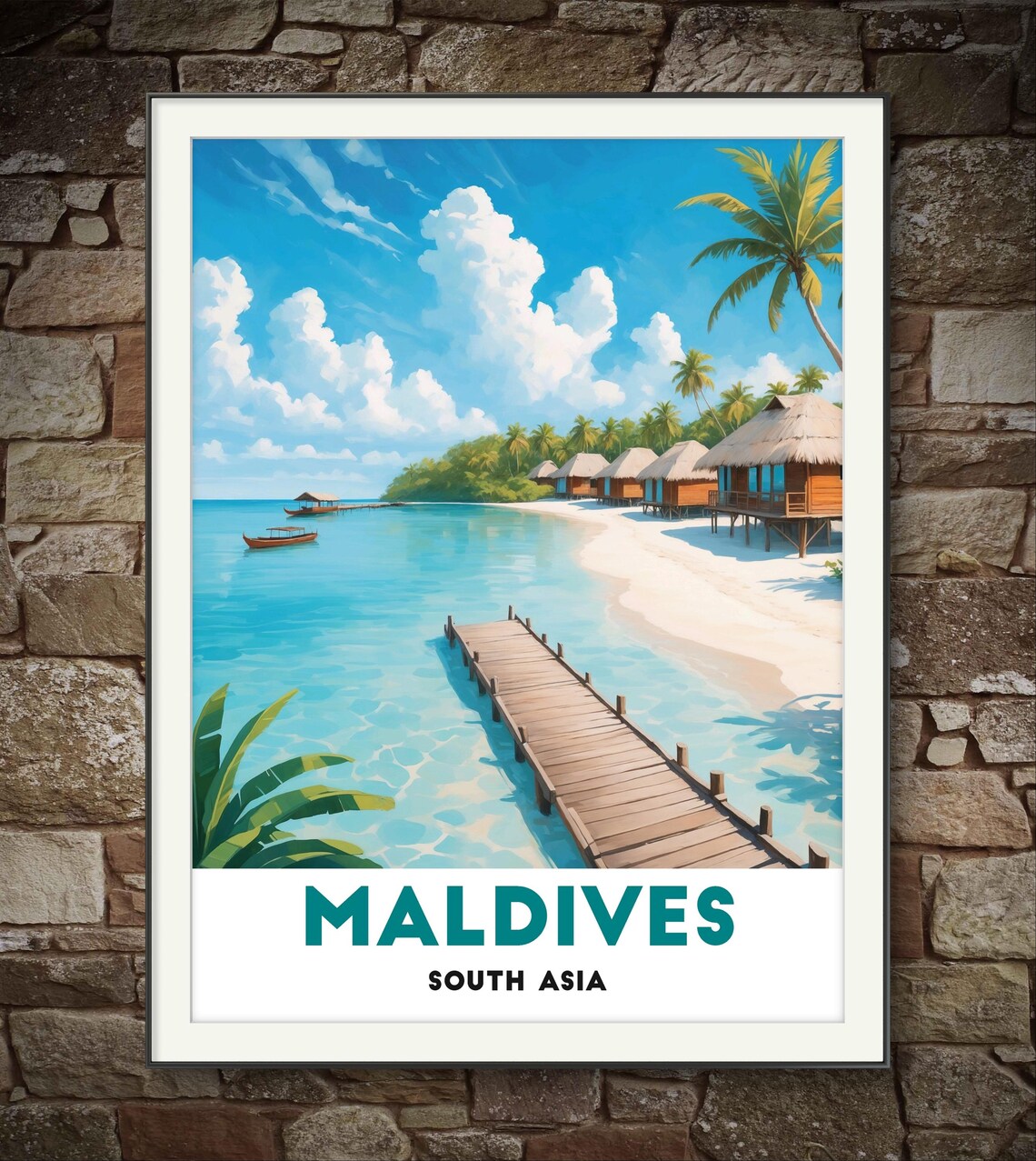 Maldives South Asia Poster Tropical Paradise - Image 2