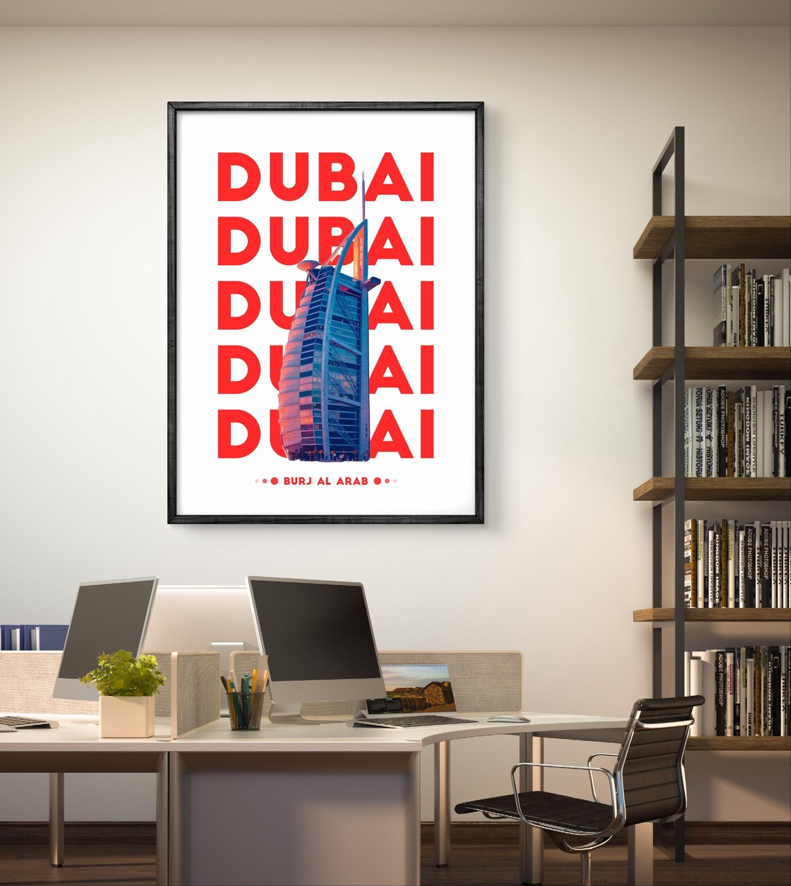 Dubai Burj Al Arab - Modern UAE Landmark Art Print