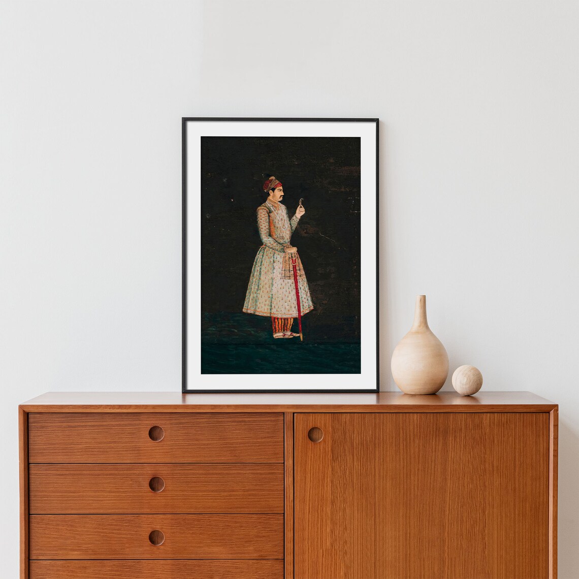 Vintage Portrait Oil Painting, Dark Academia Art Print - Image 2