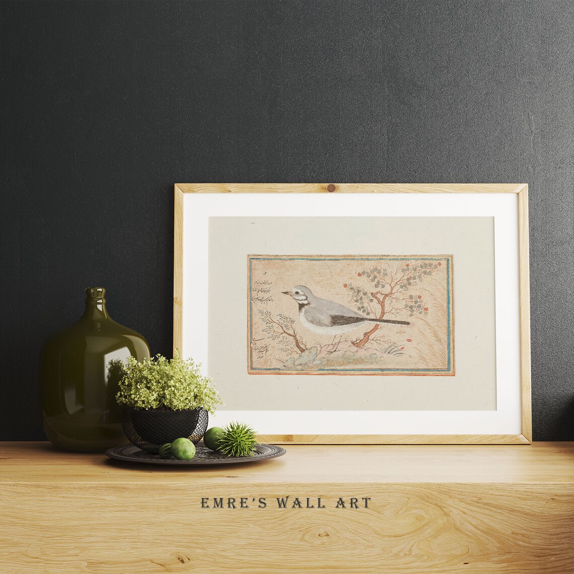 Vintage Bird Drawing Print, Rustic Nursery Decor - Image 2