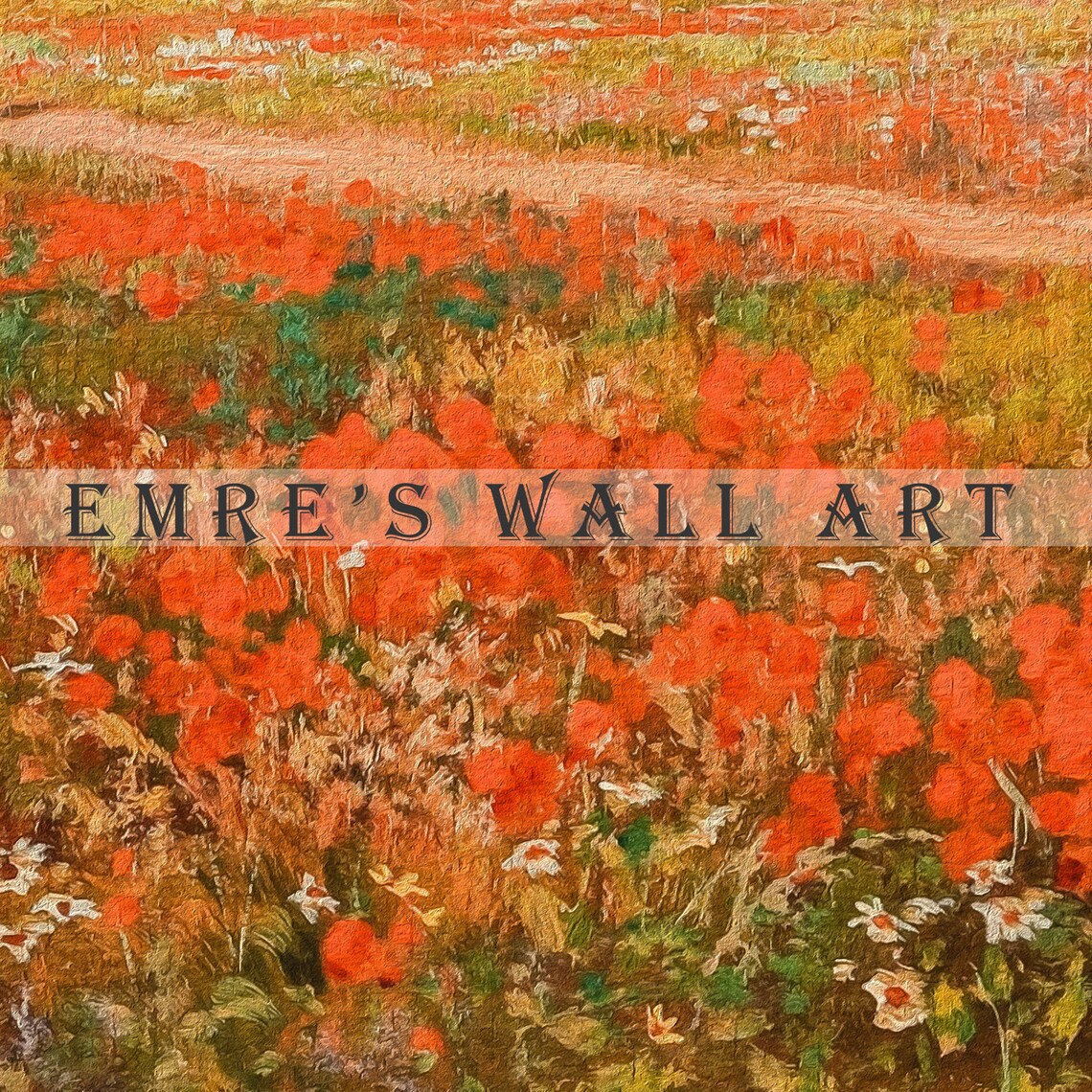 Vintage Spring Meadow Landscape Art Print, Farmhouse - Image 2