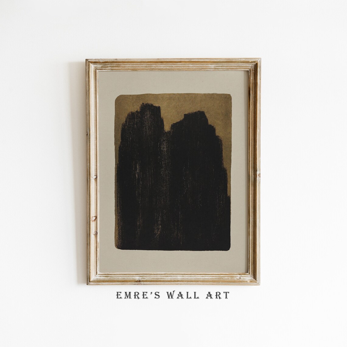 Abstract Painting Vintage Earth Tone Art Print