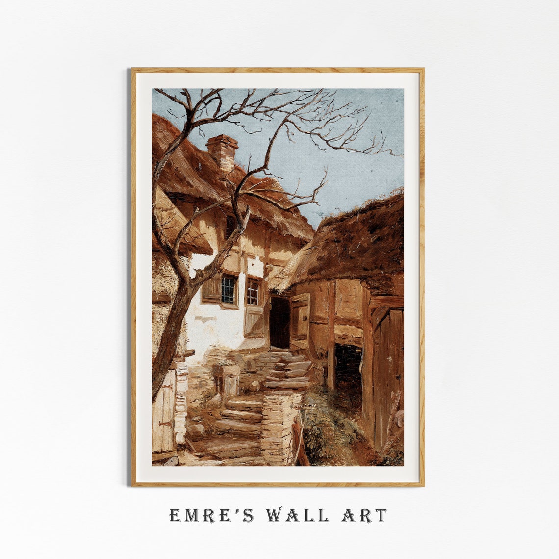 Vintage Farmhouse Wall Decor Country Art Print Farmhouse Oil Painting Antique Farm Print Farmhouse Summer Print Art - Image 4