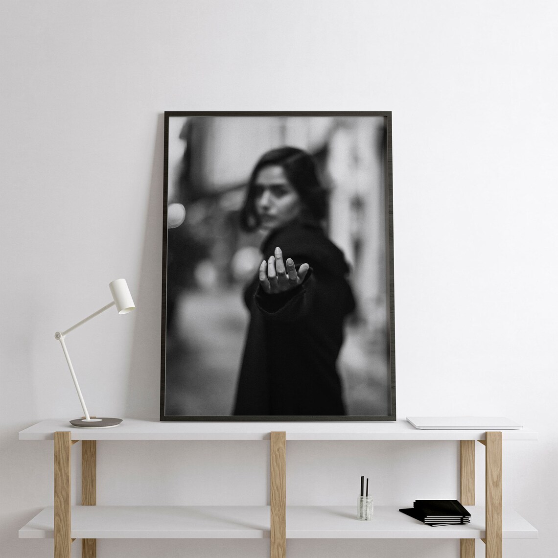 Black And White Portrait Photo Decor, Monochrome Art Print - Image 2