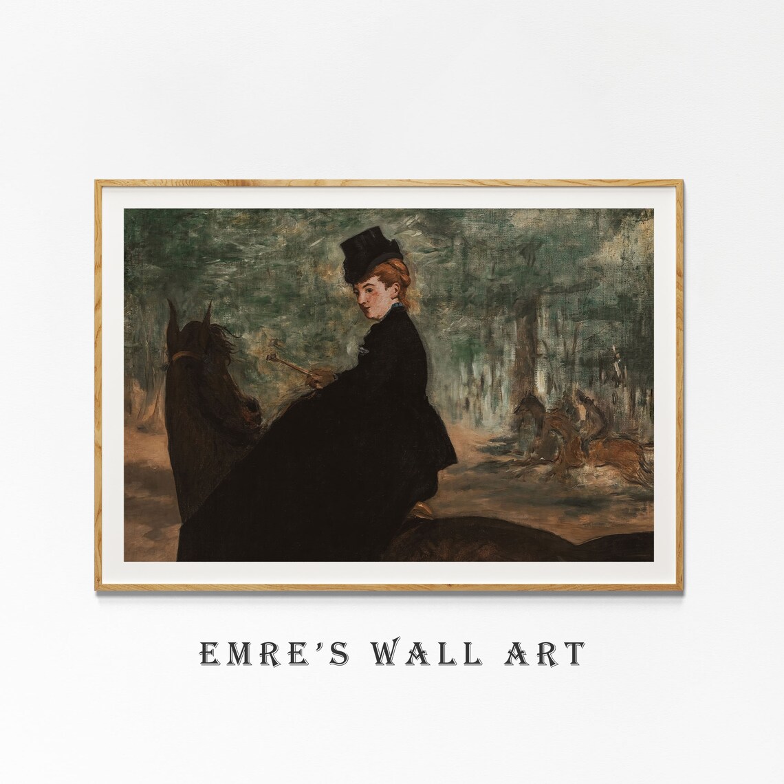 Edouard Manet Horsewoman With Riding Crop Vintage Rider Poster - Image 4