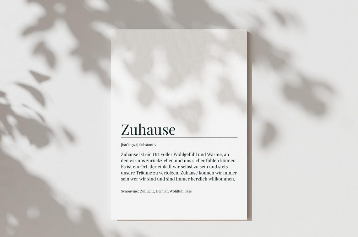 Ehefrau German Word Definition Wife Love Tribute Gift Art Poster - Image 2