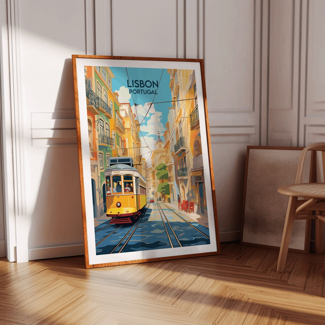 Lisbon Print Portugal Travel Poster, Custom Personalised - Image 3