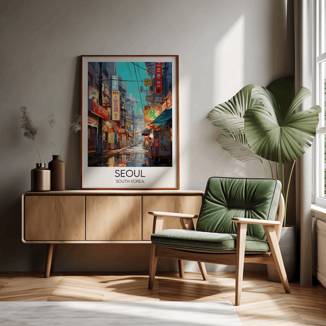 Seoul Travel Poster, South Korea Custom Gift - Image 2