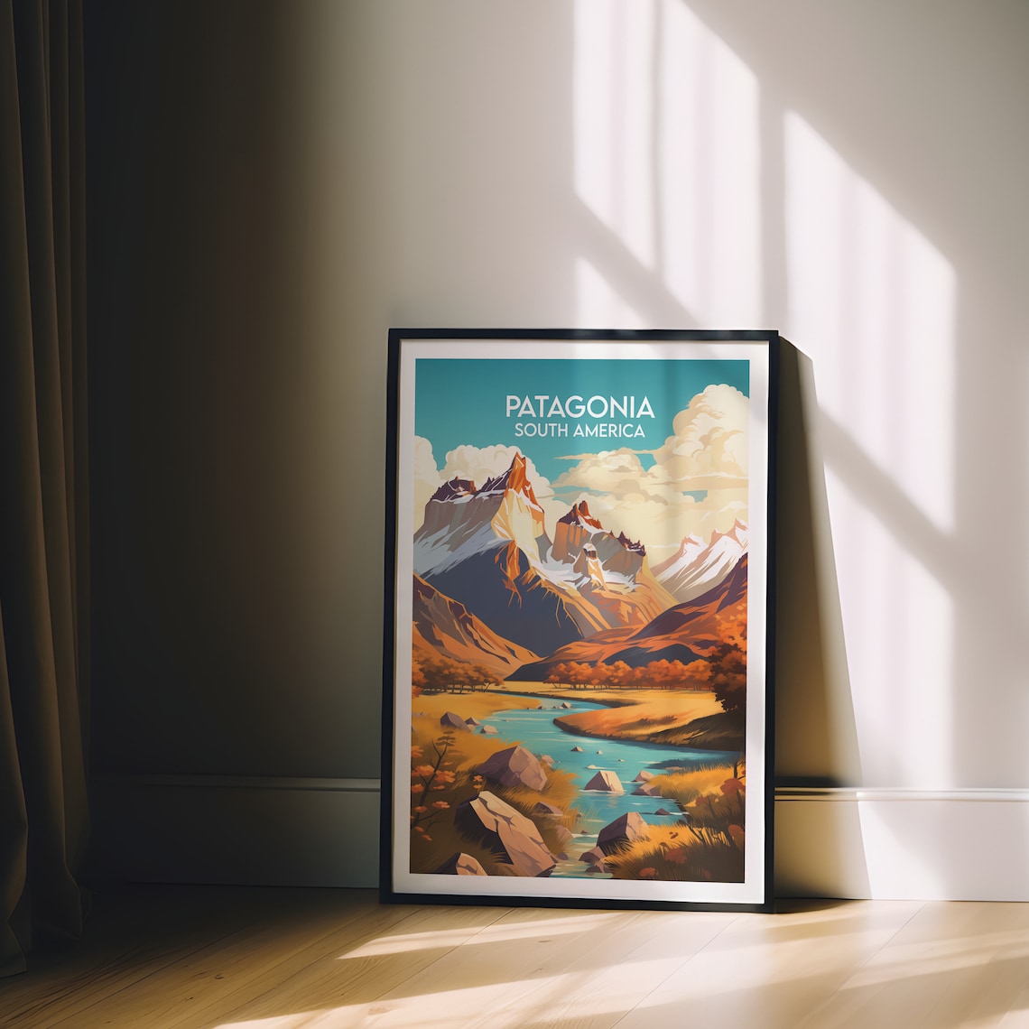 Patagonia Travel Poster, South America Place Name - Image 2