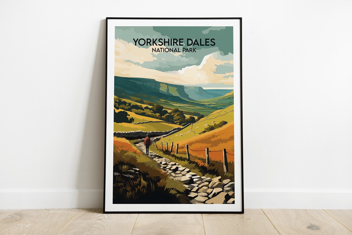 Yorkshire Dales National Park Travel Print Poster
