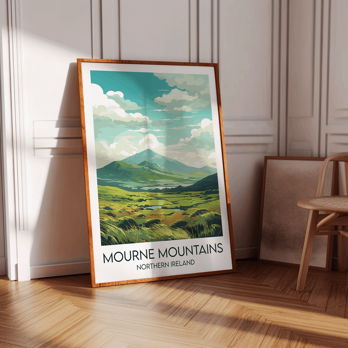 Mourne Mountains Travel Print Wedding Poster - Image 3