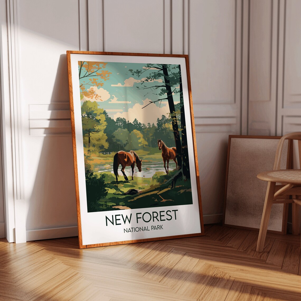 New Forest National Park Gift Travel Poster - Image 2