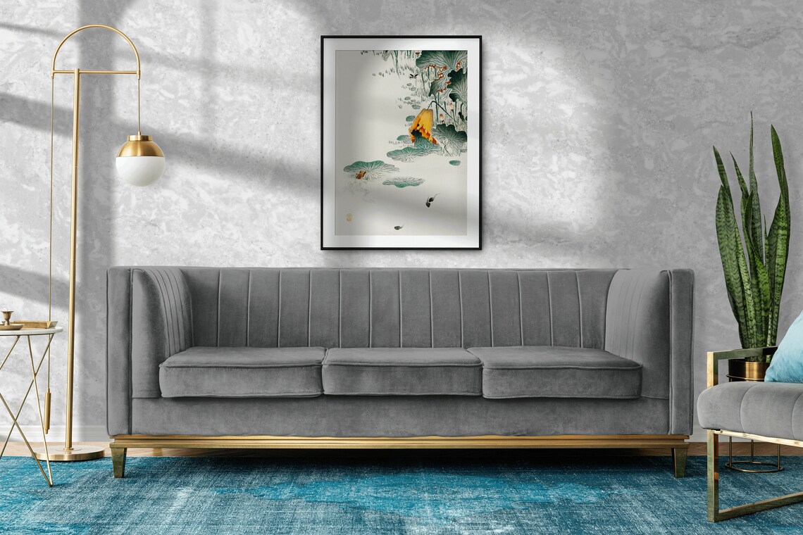 Japanese Tadpole Frogs, Woodblock Illustration Art Print - Image 4