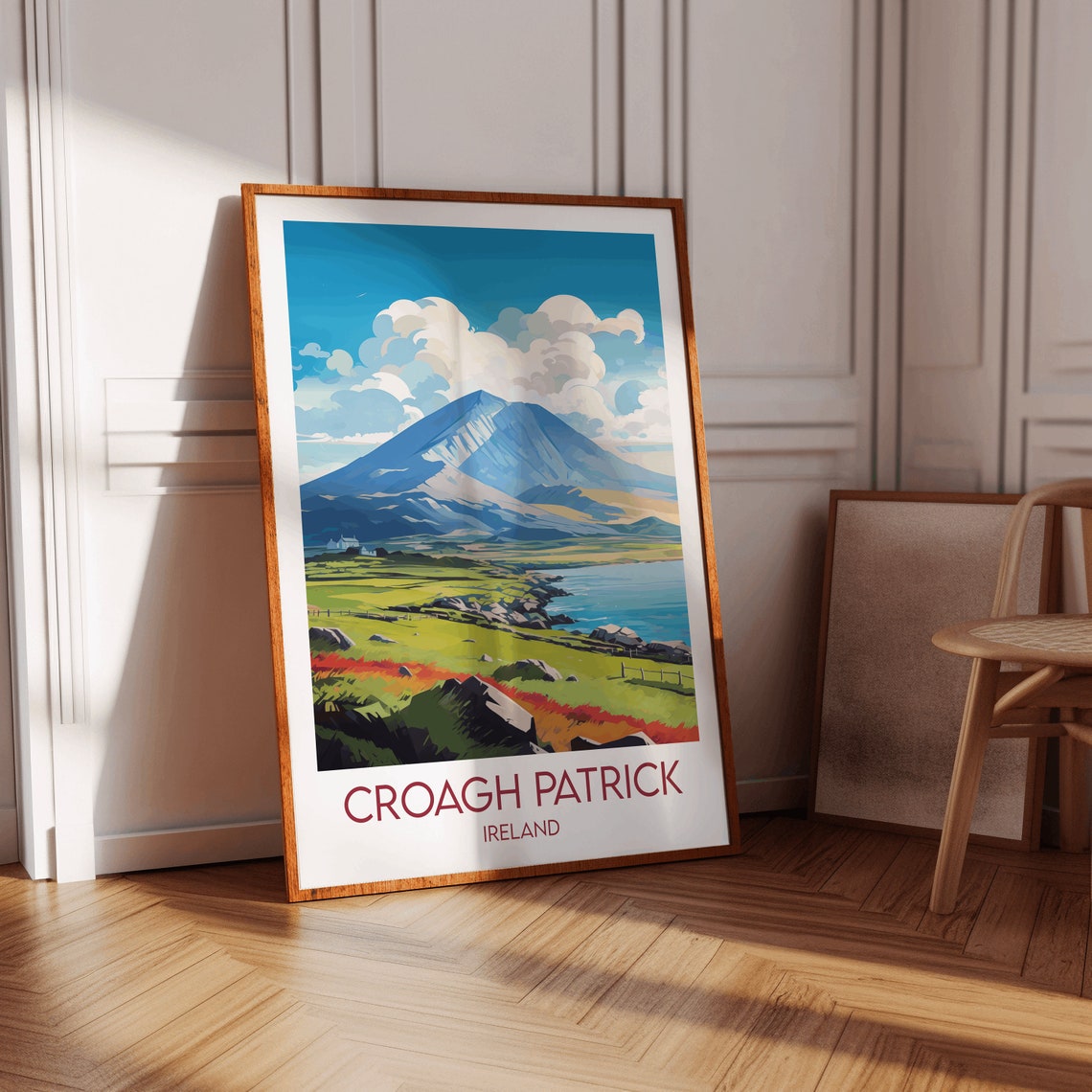 Croagh Patrick Ireland Mountain Coast Hiking Mayo Travel Poster - Image 2