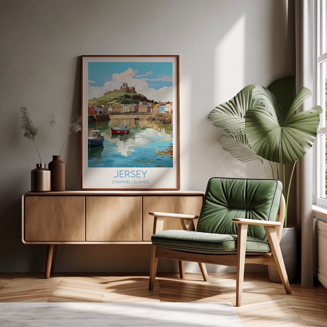 Jersey Travel Poster, Channel Islands Custom Personalised - Image 2